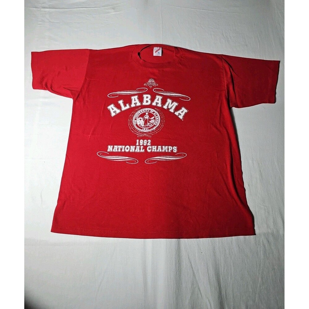 Alabama Crimson Tide 1992 National Champs T-Shirt Jerzees USA Mens XL